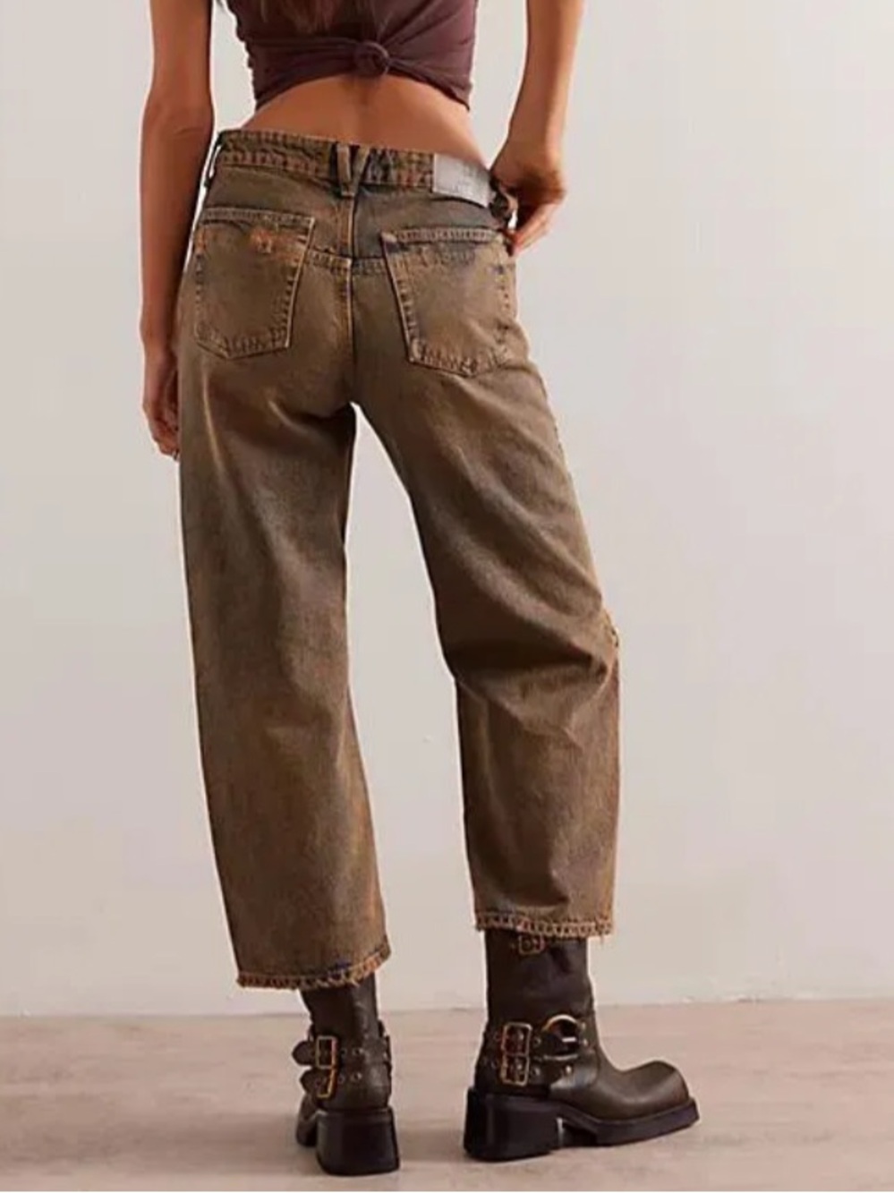 FREE PEOPLE We The Free Deep Trance Dropped Boyfriend Jeans - Picture 3 of 7